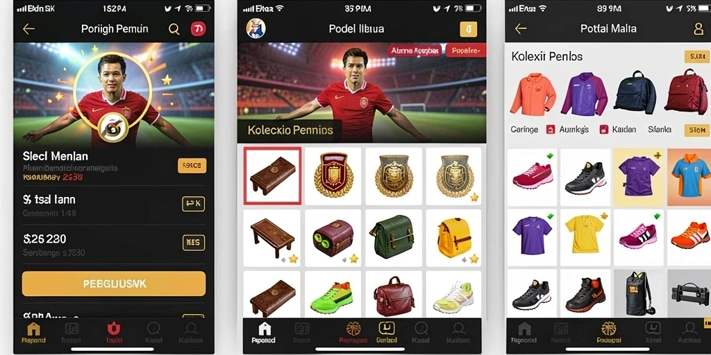Tangkapan layar mendemonstrasikan sistem bonus yang menarik.