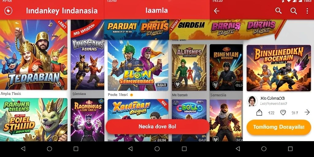 Visualisasi mode multiplayer yang seru dan kompetitif.